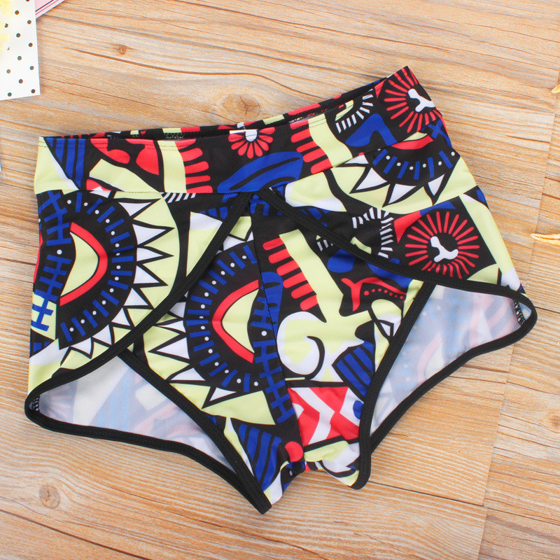 2022 női magas derekú nyakú hálós bikini fürdőruhák 3XL párnázott fürdőruha afrikai nyomtatott biquini két 2 részes fürdőruha