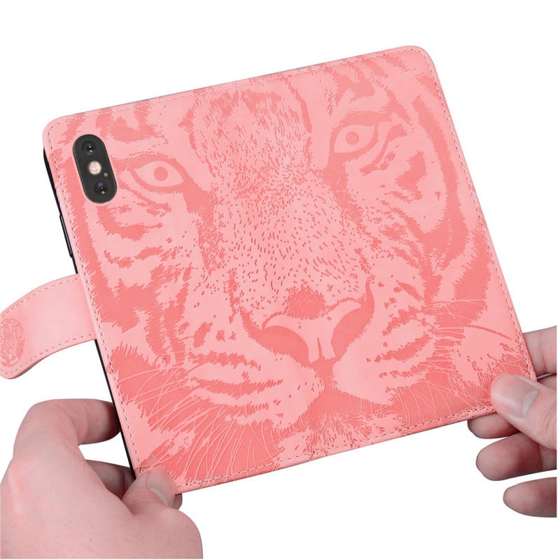 Tiger Holster Case for Motorola Moto G9 Play E7 Plus G G20 G30 G50 G60 G10 Power Edge 20 Pro E20 E30 E40 rahakotialuse kate D26G