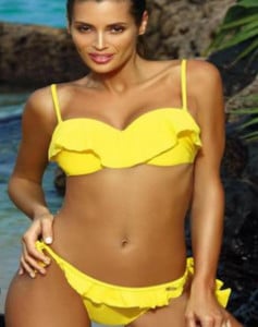 [Posebna ponuda] Ženski kupaći kostim Push Up bikini s volanima Ljetni kupaći kostim za plažu Ženski jednobojni tvornički outlet