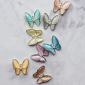 50 lotova Japanski leptir, kristali, legura, šarm za nokte, vještački dijamant, staklo, manikura, leptir, metalni dragulj za ukrašavanje noktiju 3