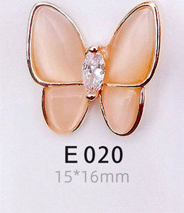 50 lotova Japanski leptir, kristali, legura, šarm za nokte, vještački dijamant, staklo, manikura, leptir, metalni dragulj za ukrašavanje noktiju 3