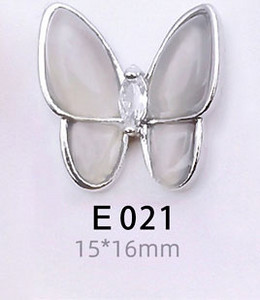 50 lotova Japanski leptir, kristali, legura, šarm za nokte, vještački dijamant, staklo, manikura, leptir, metalni dragulj za ukrašavanje noktiju 3