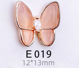 50 lotova Japanski leptir, kristali, legura, šarm za nokte, vještački dijamant, staklo, manikura, leptir, metalni dragulj za ukrašavanje noktiju 3