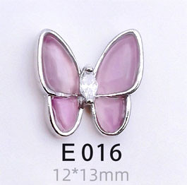 50 lotova Japanski leptir, kristali, legura, šarm za nokte, vještački dijamant, staklo, manikura, leptir, metalni dragulj za ukrašavanje noktiju 3