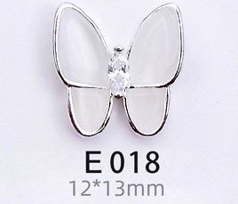 50 lotova Japanski leptir, kristali, legura, šarm za nokte, vještački dijamant, staklo, manikura, leptir, metalni dragulj za ukrašavanje noktiju 3