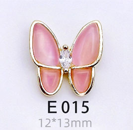 50 lotova Japanski leptir, kristali, legura, šarm za nokte, vještački dijamant, staklo, manikura, leptir, metalni dragulj za ukrašavanje noktiju 3