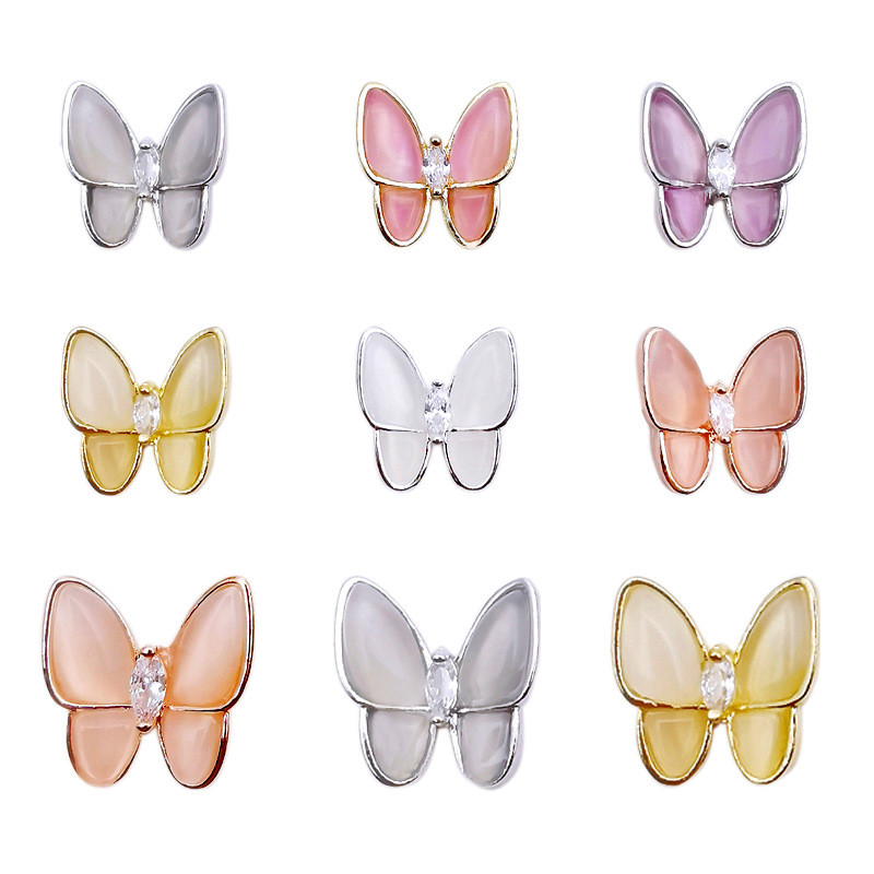 50 lotova Japanski leptir, kristali, legura, šarm za nokte, vještački dijamant, staklo, manikura, leptir, metalni dragulj za ukrašavanje noktiju 3
