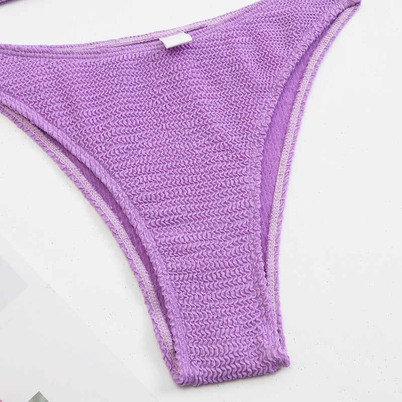 Modni kupaći kostimi s V izrezom 2022., ženski crni kupaći kostimi Jednobojni kupaći kostimi Crveni Push Up bikini set