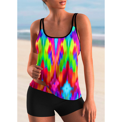 Dámske plážové oblečenie, plávanie, viacfarebné letné tankiny, monokini, plavky, plavky, dvojdielne bikiny, plavky, dámske veľkosti S-5XL