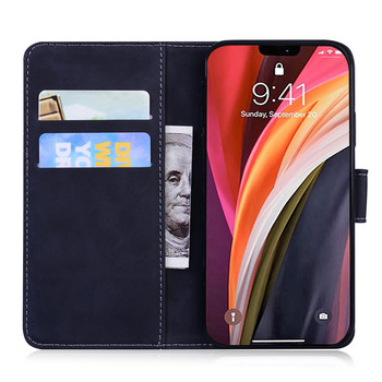 Слотове за карти Book Cover Case за Redmi Note 10 Pro 9 9T Mi 10T 11 Lite 10S Poco C3 M3 X3 NFC плътен цвят Wallet Protect Cover D26F