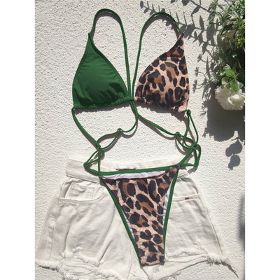 10 farieb Leopard Back Cross Splicing Dámske plavky Jednodielne plavky Dámske plavky s vysokým strihom nohavíc Plavky Lady V3515