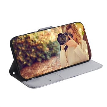 Θήκη τηλεφώνου Man Lady Painted για Sony L3 L4 XA3 Ultra XZ3 XZ5 Xperia 1 IV 5 III 10 Plus Κάλυμμα 3 καρτών Κάλυμμα πορτοφολιού D26F