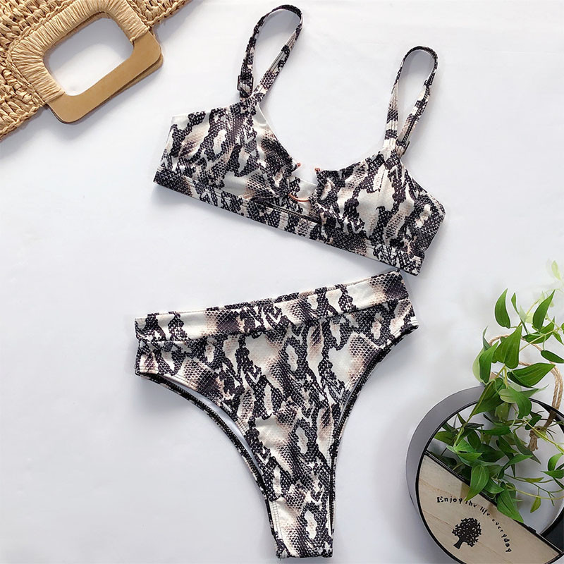 2020 Sexy dámske trojuholníkové bikiny, súpravy plaviek, séria leopardích potlačí, letné plážové oblečenie, plavky pre ženy