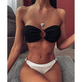 2020-as szexi női háromszög bikini fürdőruha sorozat, arany szilárd nyári strandviselet fürdőruha, női fürdőruha