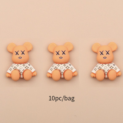 10 bucăți 3D Kawaii drăguț urs unghii farmece desen animat rășină de lux acrilic nail art sfaturi strasuri decorare accesorii manichiură