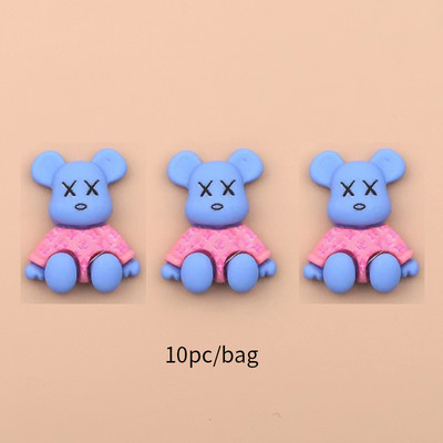 10 bucăți 3D Kawaii drăguț urs unghii farmece desen animat rășină de lux acrilic nail art sfaturi strasuri decorare accesorii manichiură