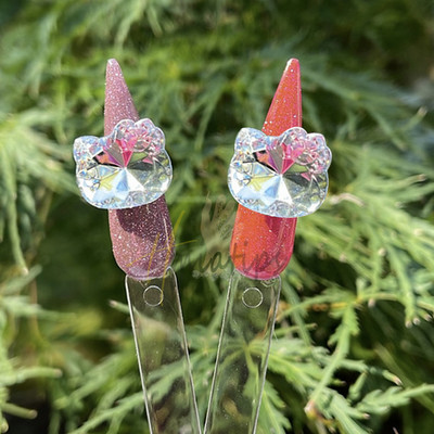 10 bucăți 3D Kawaii drăguț urs unghii farmece desen animat rășină de lux acrilic nail art sfaturi strasuri decorare accesorii manichiură