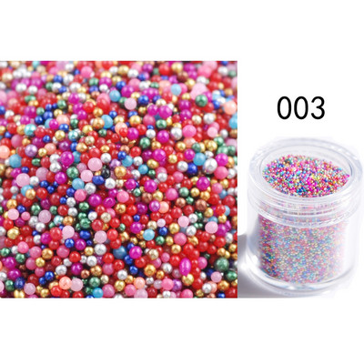 20G/DOBOZ mini üveg többszínű kaviárgyöngy AB színek /egyszínű 3D mikro strassz DIY 3D csillogó körömdíszekhez