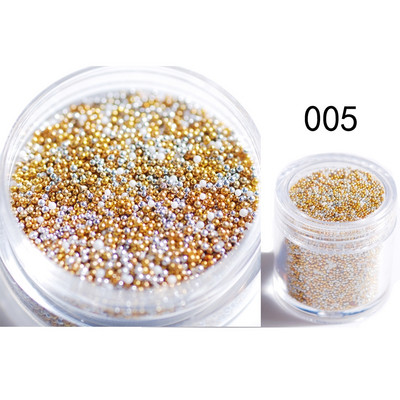 20G/DOBOZ mini üveg többszínű kaviárgyöngy AB színek /egyszínű 3D mikro strassz DIY 3D csillogó körömdíszekhez