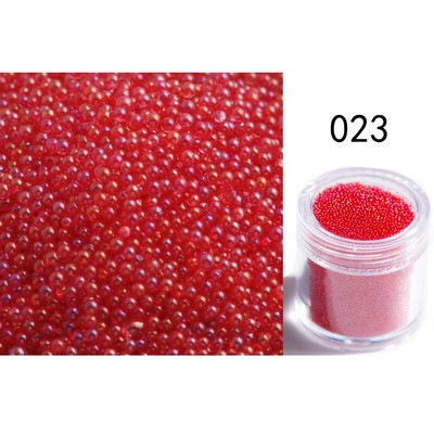 20G/DOBOZ mini üveg többszínű kaviárgyöngy AB színek /egyszínű 3D mikro strassz DIY 3D csillogó körömdíszekhez