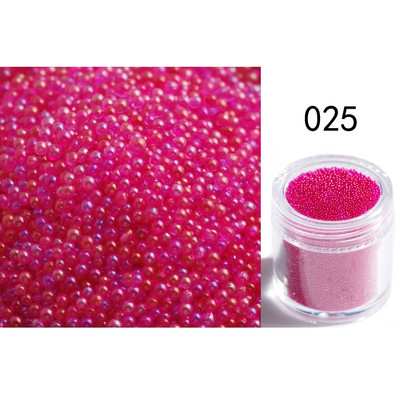 20G/DOBOZ mini üveg többszínű kaviárgyöngy AB színek /egyszínű 3D mikro strassz DIY 3D csillogó körömdíszekhez
