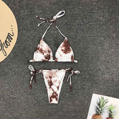 2020. Seksi ženski trokutasti bikini kompleti Kupaći kostimi Ljetna odjeća za plažu s printom Kupaći kostim Ženski kupaći kostim