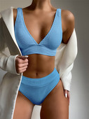 2022 Ljeto Proljeće Ženski seksi trokutasti bikini kompleti Čvrsti uski kupaći kostimi s naramenicama Kupaći kostim Kupaći kostim za plažu Ženski kupaći kostim