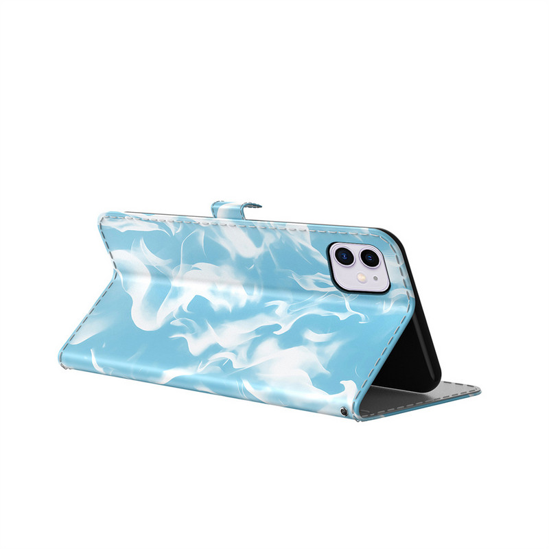 Clouds Style Wallet Cover Case za Motorola Moto Edge 20 Pro G9 Play E7 Plus G G20 G30 G50 G60 G10 G100 E20 E30 E40 Fundas D26F