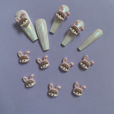 20Pcs/Lot New Net Red Cartoon Slatka mala žuta patka Ukrasi za nokte Mala led prozirna Super slatka crtana slatka