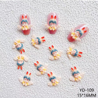 20Pcs/Lot New Net Red Cartoon Slatka mala žuta patka Ukrasi za nokte Mala led prozirna Super slatka crtana slatka