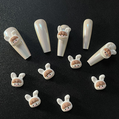 20Pcs/Lot New Net Red Cartoon Slatka mala žuta patka Ukrasi za nokte Mala led prozirna Super slatka crtana slatka