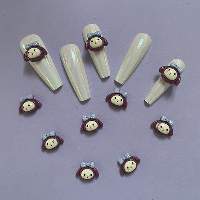 20Pcs/Lot New Net Red Cartoon Slatka mala žuta patka Ukrasi za nokte Mala led prozirna Super slatka crtana slatka