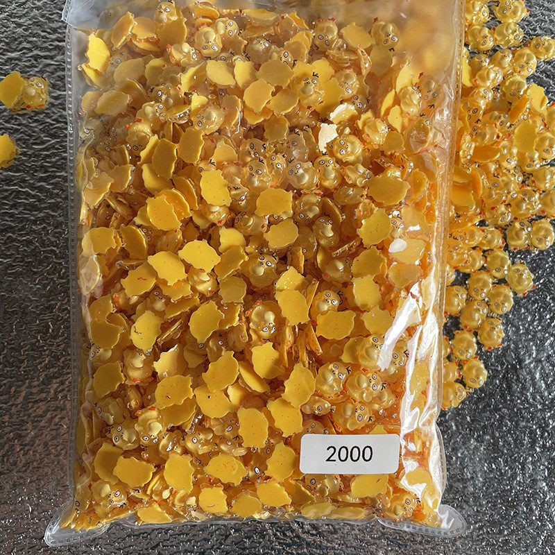 20Pcs/Lot New Net Red Cartoon Slatka mala žuta patka Ukrasi za nokte Mala led prozirna Super slatka crtana slatka