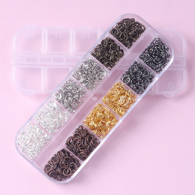 TSZS Cerc de fier gol pentru unghii Decorare pentru unghii Piese de inel metalic Accesorii pentru cerc pentru piercing din aliaj pentru ornament pentru manichiura