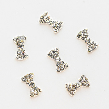 10 бр. 3D талисмани за нокти с разнообразни диаманти, талисман за нокти, бяла пеперуда, перлени кристали, талисман за нокти, 787
