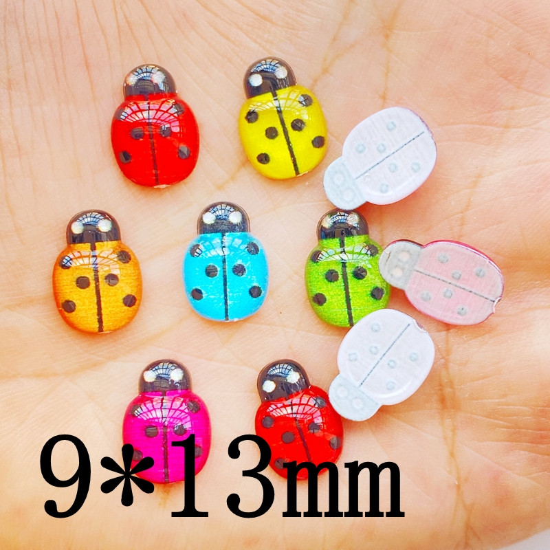 50db 3D gyanta körömbűvek színes bogár körömalkatrészek kiegészítők Kawaii barkács körömdíszítés