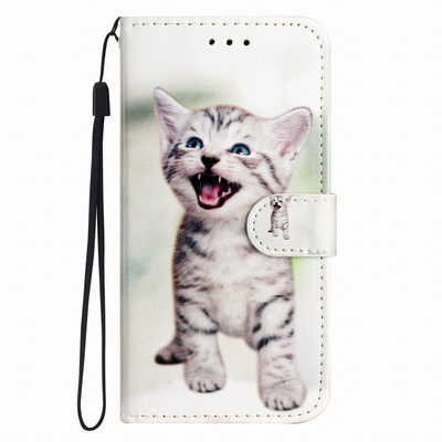 Сладък боядисан защитен калъф за OPPO A57 A77 A94 A17 A76 A36 A96 A74 A54 A93 Find X5 Reno8 Lite Pro 5G слот за карта Капак на портфейла D01E