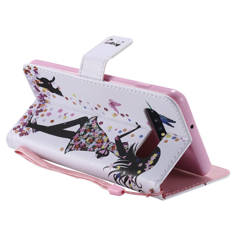 Για Huawei P8 P9 P10 P20 P30 Mate 20 X 30 Pro Lite P Smart 2018 Flip Retro Painted Flower Capa Case Phone Case Wallet D06F