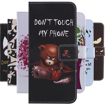 Луксозен калъф за Huawei Mate 20 X 20X 10 P20 Lite P30 Pro P Smart Plus 2018 Lady Men Girl Wallet Card Slot Stand Cover D06F