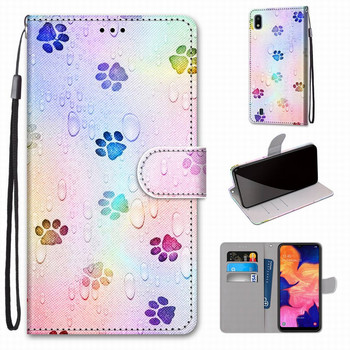 Калъф за телефон Flip за Redmi Note 10 9 Pro 9S 10S 4G 5G Redmi 9A 9C Детски чанти за телефон Cat Tiger Flower Card Slot Магнитен портфейл D08F