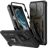 Калъф за Samsung S23 S22 S21 S20 FE Note 20 Ultra Plus A53 A33 A52S A52 A32 5G Heavy Duty с камера 360 градуса капак с стойка
