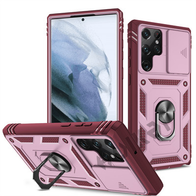 Калъф за Samsung S23 S22 S21 S20 FE Note 20 Ultra Plus A53 A33 A52S A52 A32 5G Heavy Duty с камера 360 градуса капак с стойка