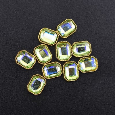 10Pcs Top 3D Rhinestones Šarm Ukrasi za nokte Crystal Strass Dijamantno kamenje Dragulji Nakit za nokte Accessoires novodošlo Legura