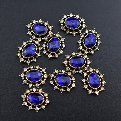 10Pcs Top 3D Rhinestones Šarm Ukrasi za nokte Crystal Strass Dijamantno kamenje Dragulji Nakit za nokte Accessoires novodošlo Legura