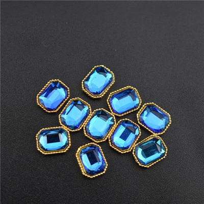 10Pcs Top 3D Rhinestones Šarm Ukrasi za nokte Crystal Strass Dijamantno kamenje Dragulji Nakit za nokte Accessoires novodošlo Legura