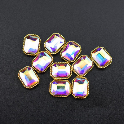 10Pcs Top 3D Rhinestones Šarm Ukrasi za nokte Crystal Strass Dijamantno kamenje Dragulji Nakit za nokte Accessoires novodošlo Legura