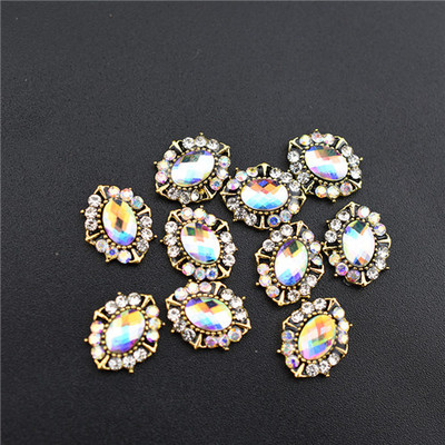 10Pcs Top 3D Rhinestones Šarm Ukrasi za nokte Crystal Strass Dijamantno kamenje Dragulji Nakit za nokte Accessoires novodošlo Legura