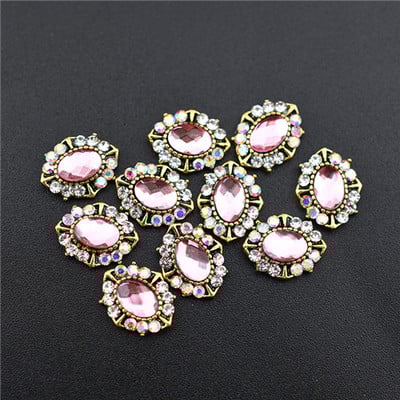 10Pcs Top 3D Rhinestones Šarm Ukrasi za nokte Crystal Strass Dijamantno kamenje Dragulji Nakit za nokte Accessoires novodošlo Legura