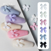 30Gb. 3D lentes bantīšu detaļu komplekts manikīram Želeja Krāsains Balts Melns Konfektes Krāsas Vasaras DIY Korea Charms Nail Art Dekorācijas
