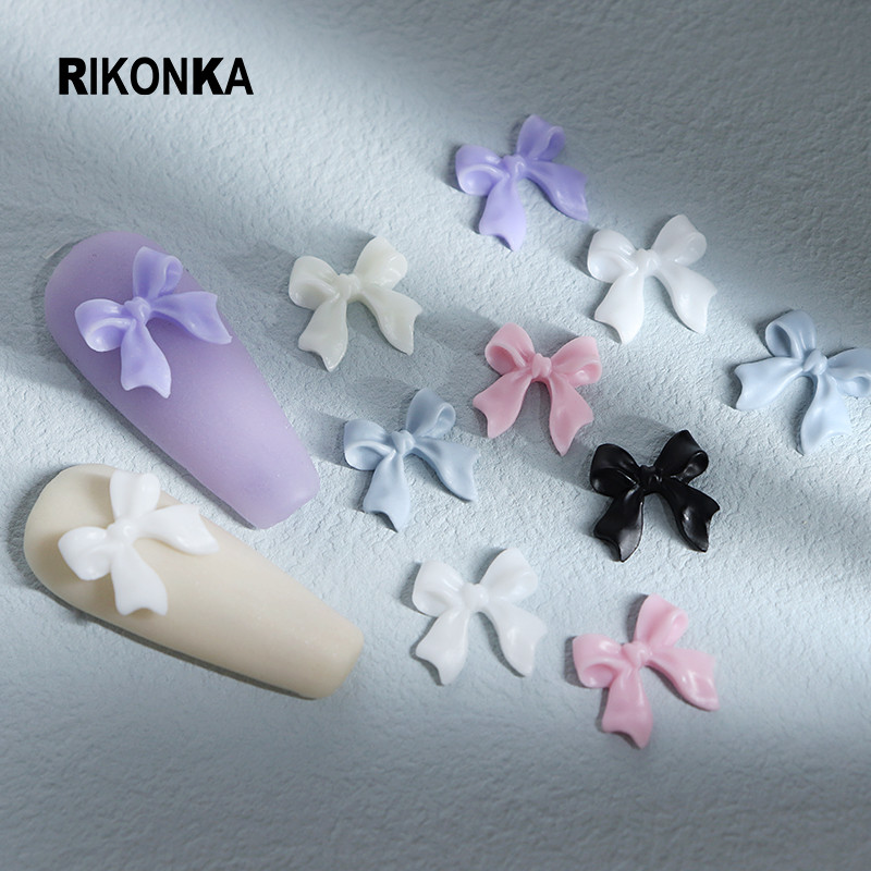 30 vnt. 3D juostelių lankelių dalių rinkinys manikiūrui Želė Spalvinga Balta Juoda Saldainių Spalvos Vasaros „Pasidaryk pats“ Korėjos žavesiai Nagų dailės dekoracijos